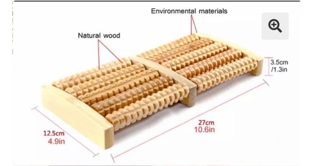 Kvalitetni DRVENI MASAZER roler za stopala