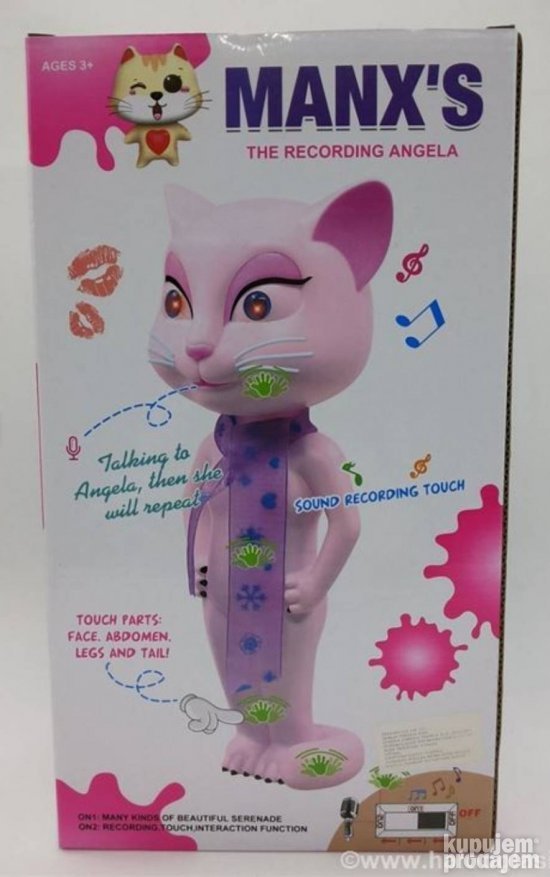 pametna mačka - talking angela - 30 cm