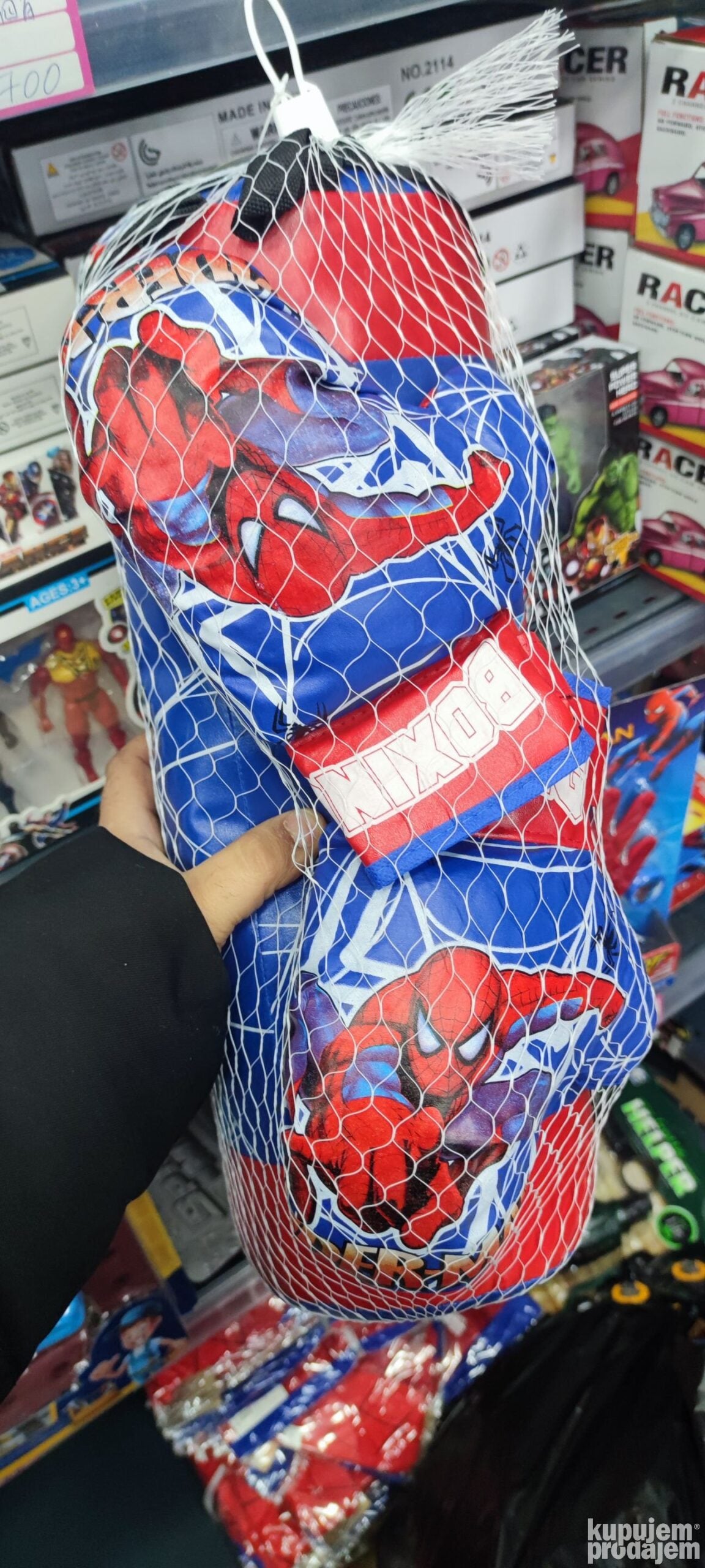 Spiderman džak za udaranje sa rukavicama