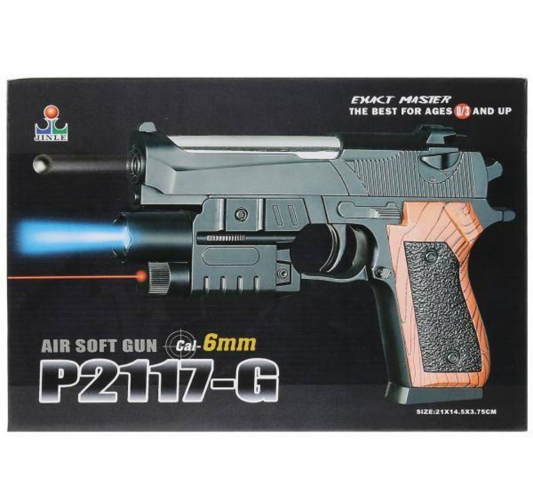 Air soft gun P2117-G, pištolj sa metcima