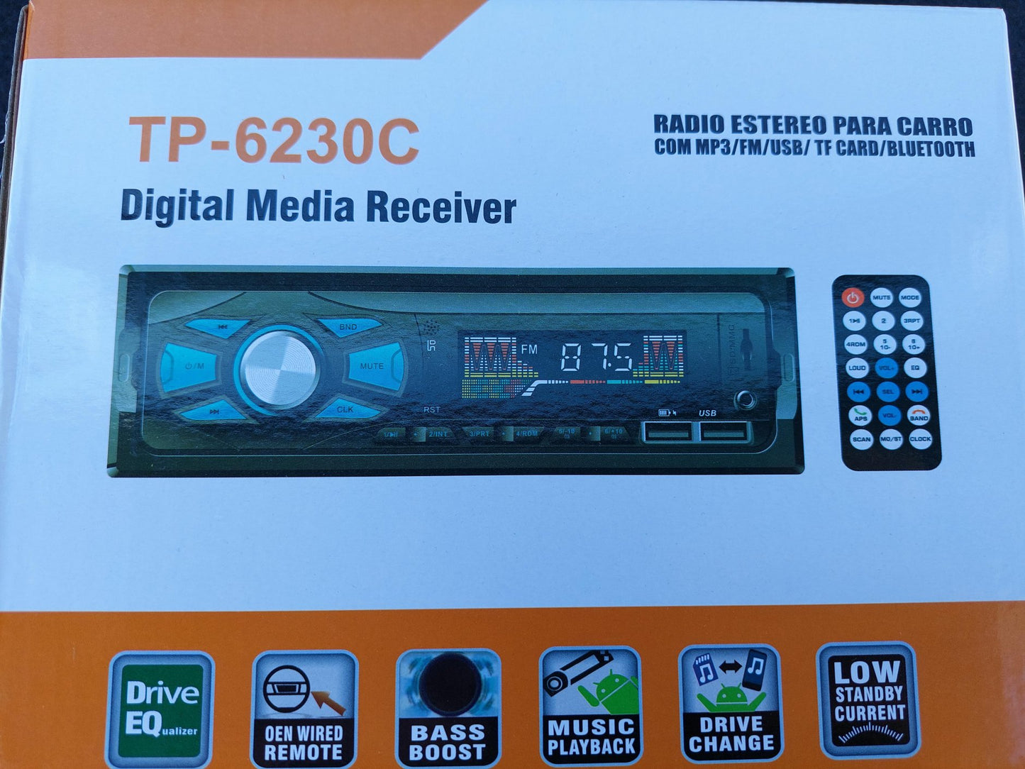 TP6230C Auto Radio MP3 USB + USB punjac SD kartica Bluetooth - TP6230C Auto Radio MP3 USB + USB punjac SD kartica Bluetooth