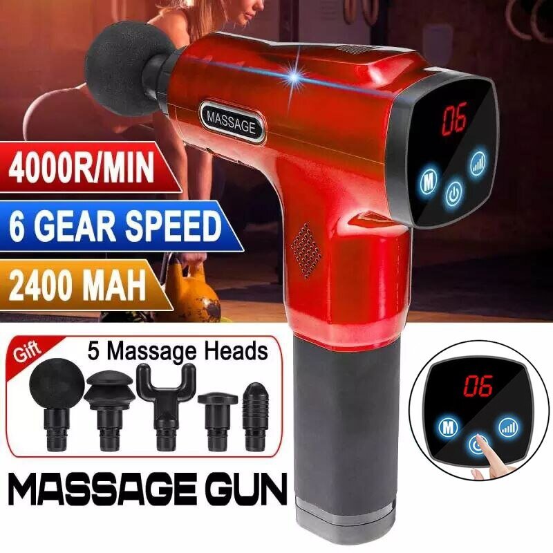 Masazer Pistolj Fascial Muscle Gun 80w sa Displejem - Masazer Pistolj Fascial Muscle Gun 80w sa Displejem