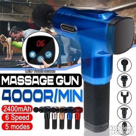 Masazer Pistolj Fascial Muscle Gun 80w sa Displejem - Masazer Pistolj Fascial Muscle Gun 80w sa Displejem