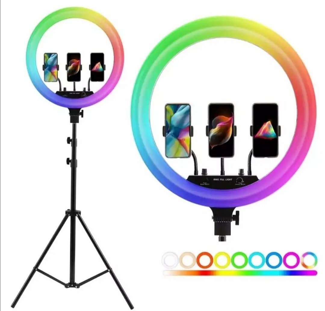 RGB Led Ring Light 18 inca RGB precnik 45cm sa stalkom RING - RGB Led Ring Light 18 inca RGB precnik 45cm sa stalkom RING