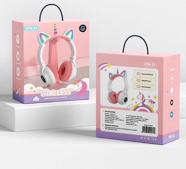 Slusalice za decu Jednorog Cat Ear Headset macje usi Unicorn - Slusalice za decu Jednorog Cat Ear Headset macje usi Unicorn