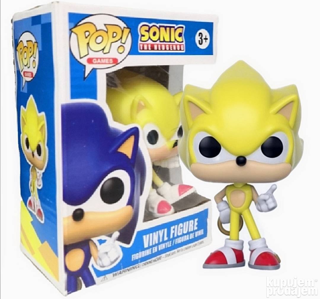 Pop sonic the hedgehog figurica Super sonic - Pop sonic the hedgehog figurica Super sonic