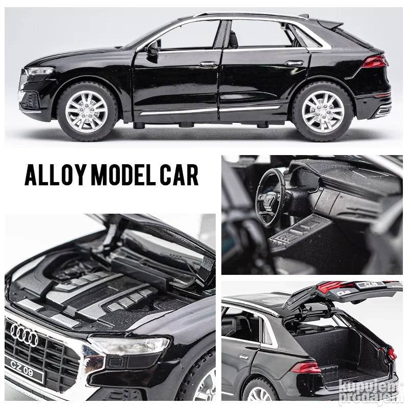 Plavi Audi Q8 metalni autići 1/24