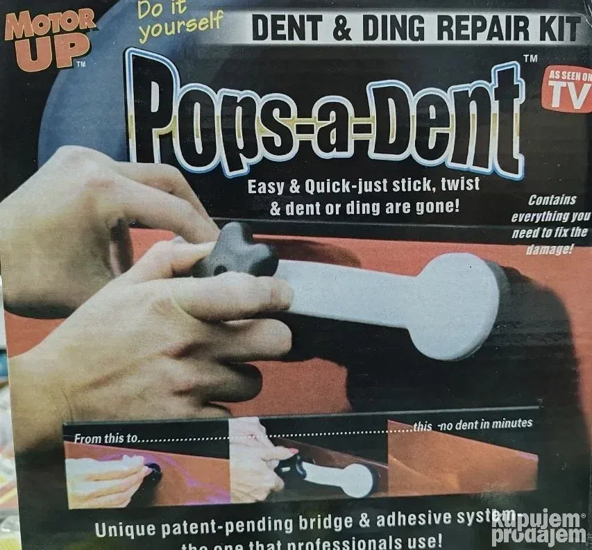 Pops-a-Dent, set za popravku udubljenja na automobil