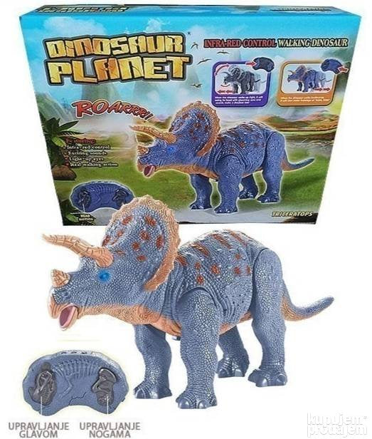 Dinosaurus Triceratops Na Daljinsko Upravljenje