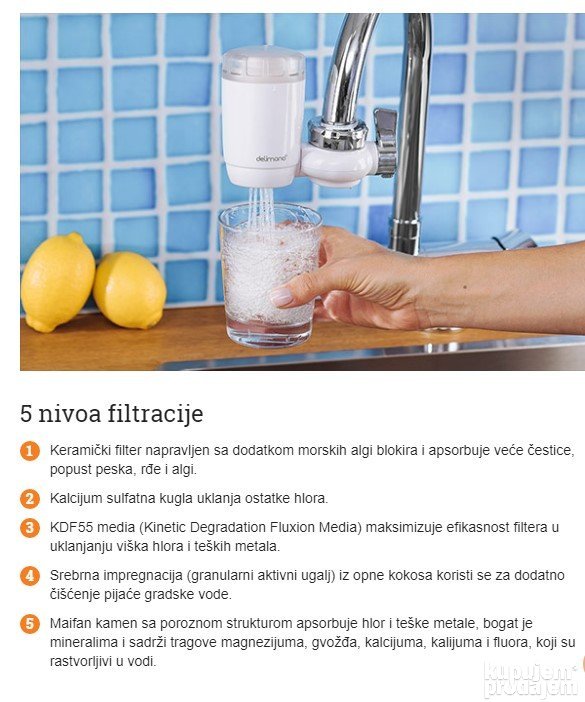 Filter za vodu na slavini  filter za cesmu preciscavanje - Filter za vodu na slavini  filter za cesmu preciscavanje