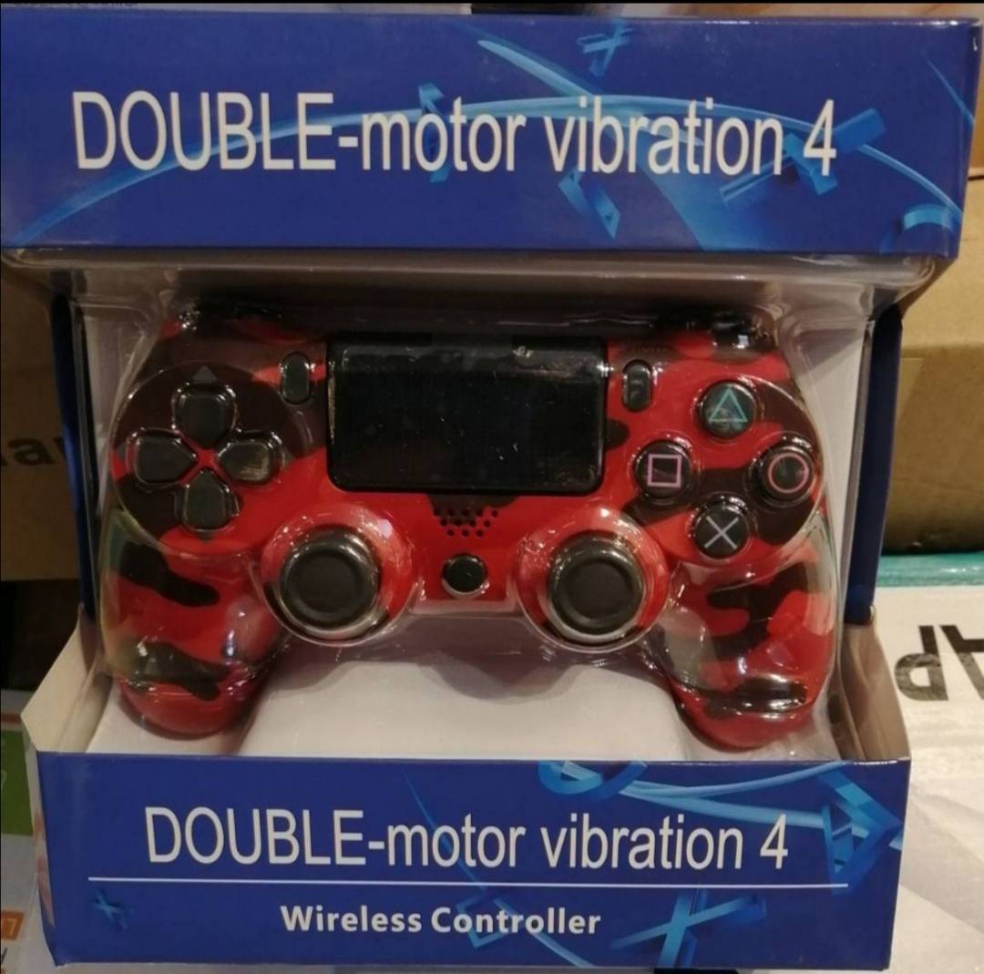 Džojstik za ps4 maskirni crveni double motor vibration 4 - Džojstik za ps4 maskirni crveni double motor vibration 4