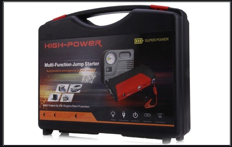 Auto jump starter power bank kompresor TM15 16800mAh 12V - Auto jump starter power bank kompresor TM15 16800mAh 12V