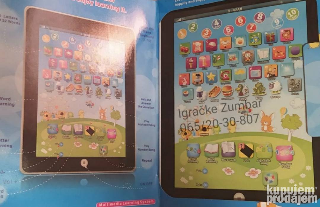 Edukativni veliki tablet za decu