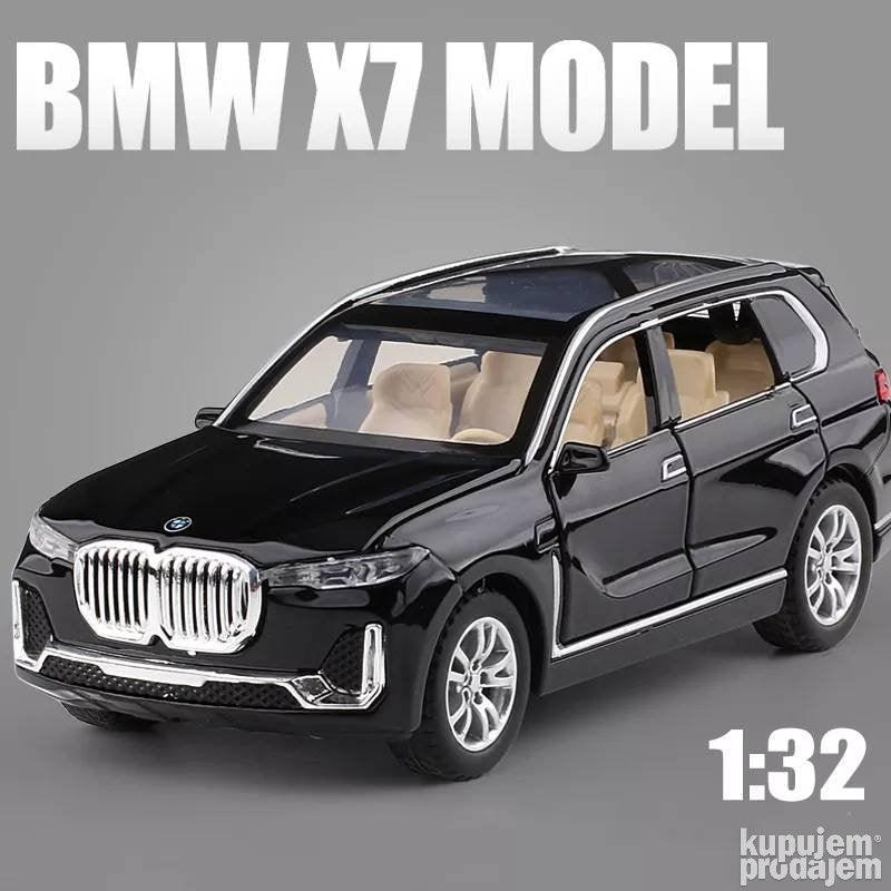 Bmw X7 Diecast 1/32 Crni