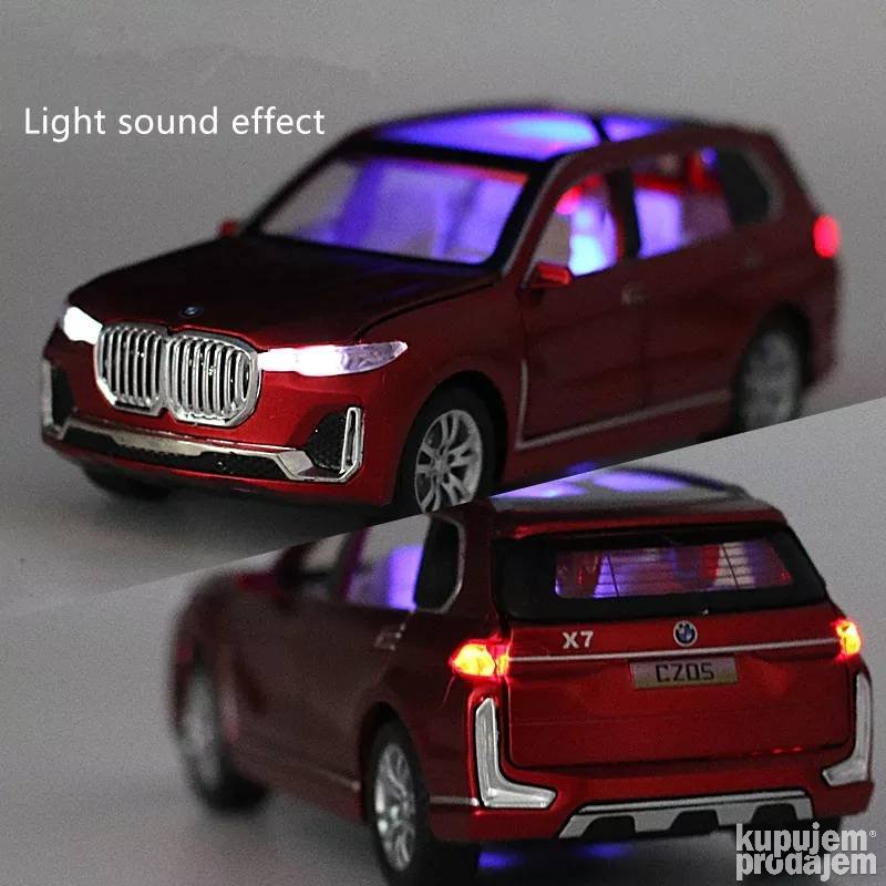 Bmw X7 Diecast 1/32 Crni