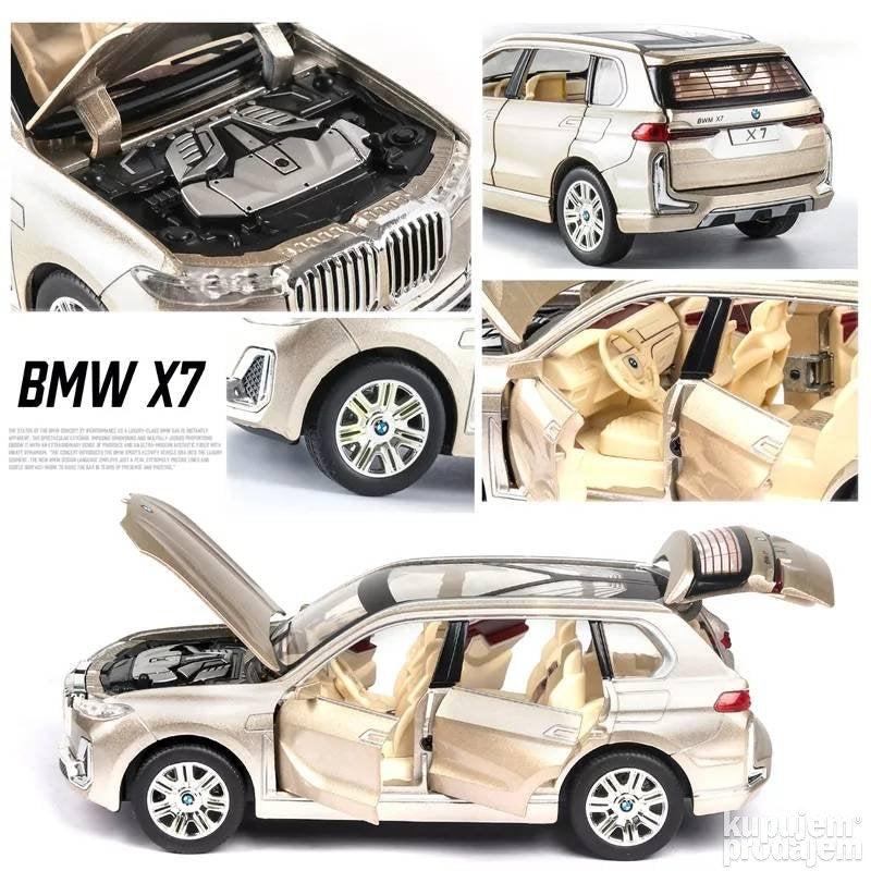 Bmw X7 Diecast 1/32 Crni