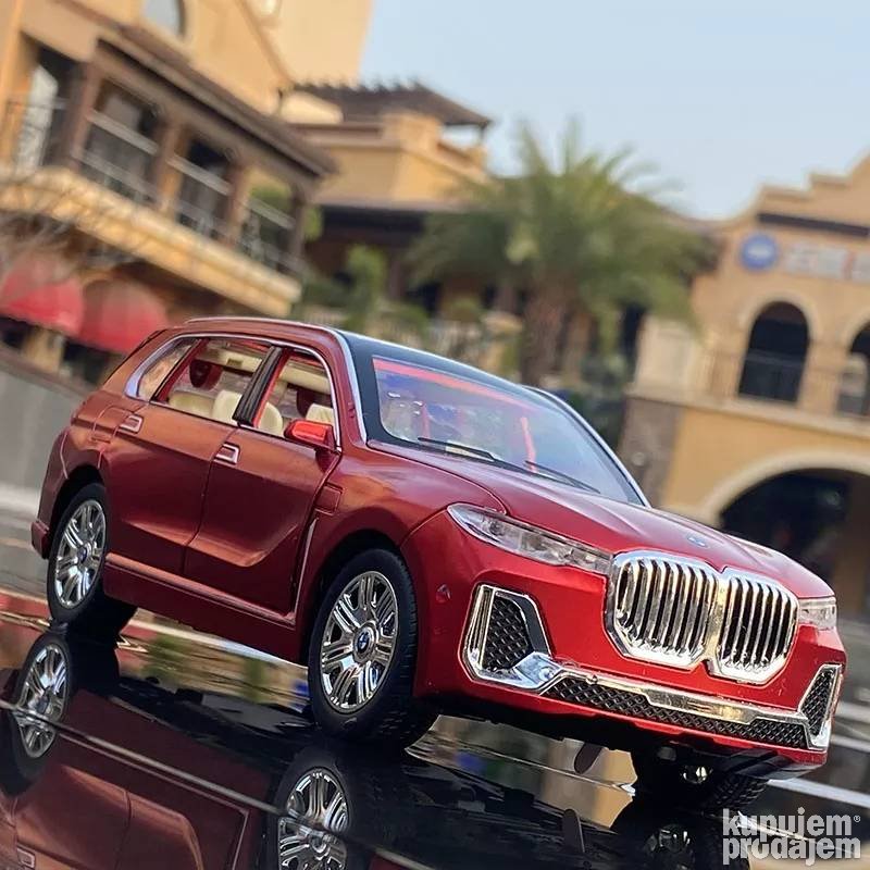 Bmw x7 Diecast 1/32 Crveni