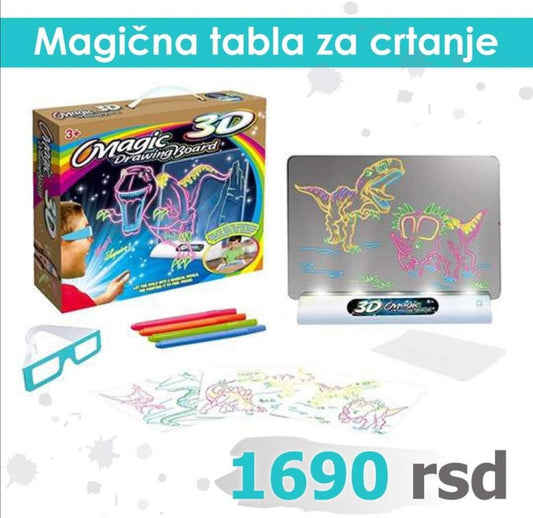 3D magična tabla za crtanje Magic drawing board 3D - 3D magična tabla za crtanje Magic drawing board 3D