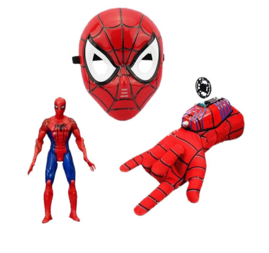 3u1 Set Spiderman maska i rukavica sa mehanizmom