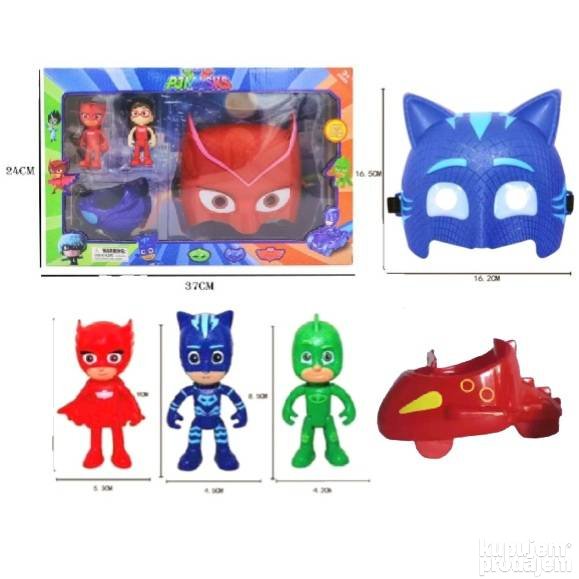 PJ masks Catboy set sa vozilom i maskom plavi - PJ masks Catboy set sa vozilom i maskom plavi