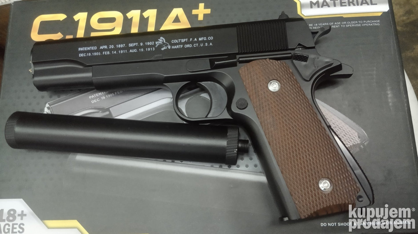 Airsoft pištolj C.1911A+ Full Metal pištolj na kuglice - Airsoft pištolj C.1911A+ Full Metal pištolj na kuglice