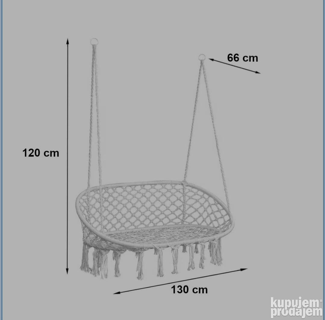 LJULJAŠKA pletena/Gnezdo ljuljaška za dvoje