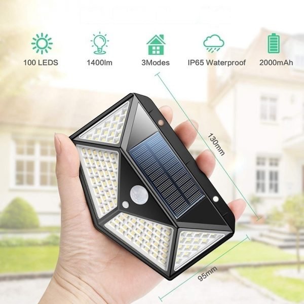 Solarni Vodootporni LED reflektor sa 100 LED dioda - Solarni Vodootporni LED reflektor sa 100 LED dioda