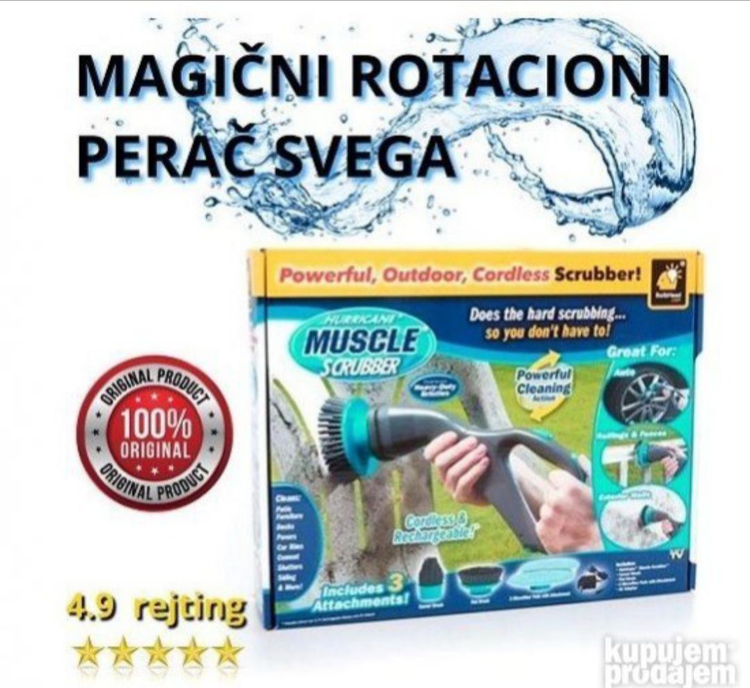 Super CETKA HURRICANE muscle scrubber rotirajuća poliranje