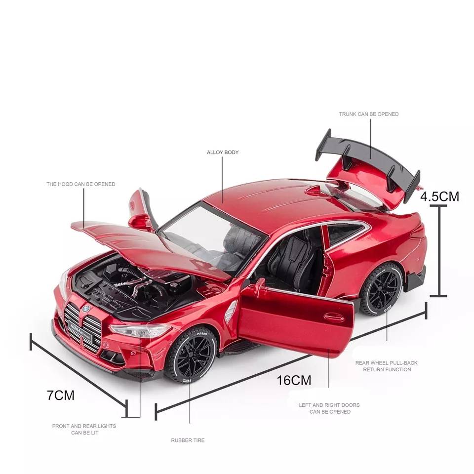 Bmw M4 Coupe 1/32 Crvena - Bmw M4 Coupe 1/32 Crvena