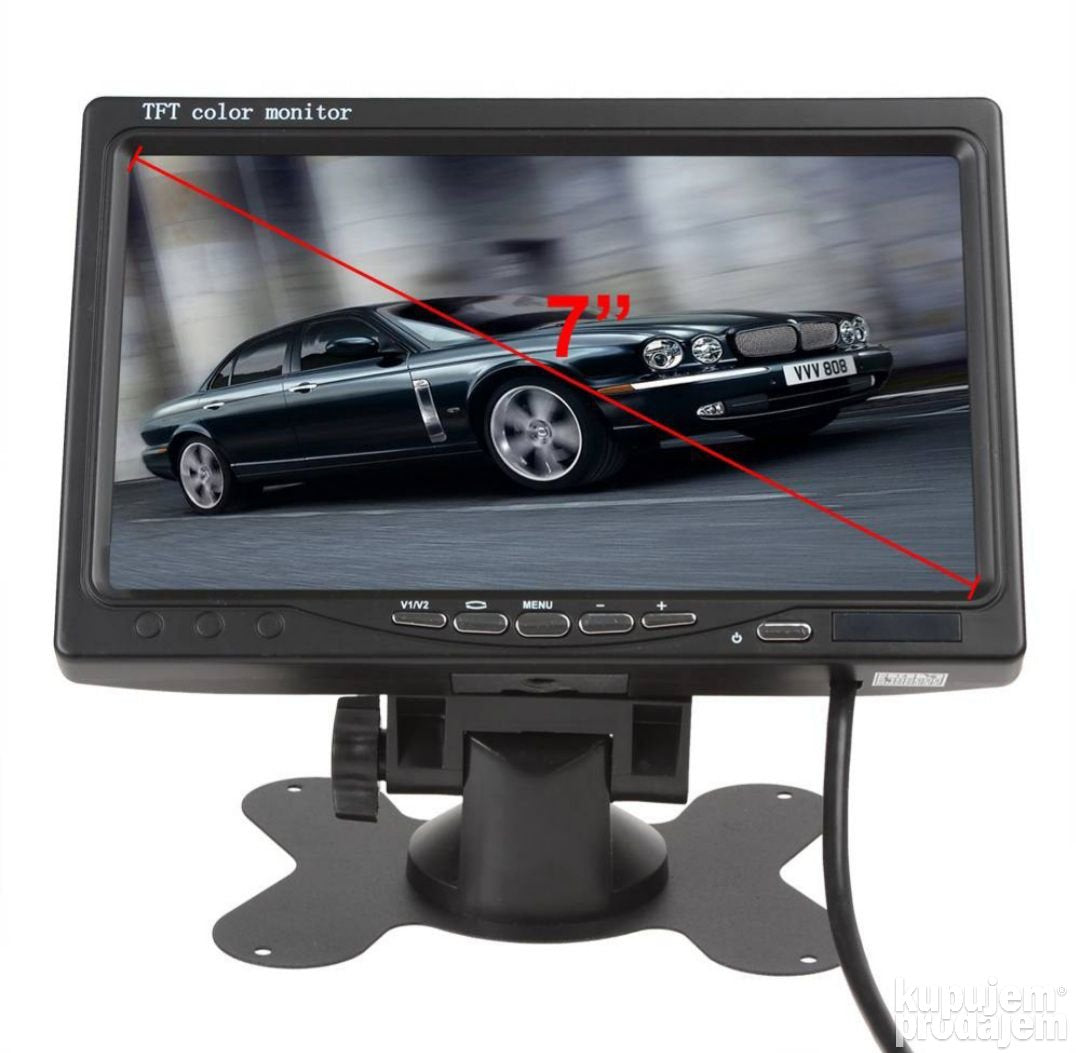 Monitor 7 TFT Led video auto monitor Hi-Res Display Monitor