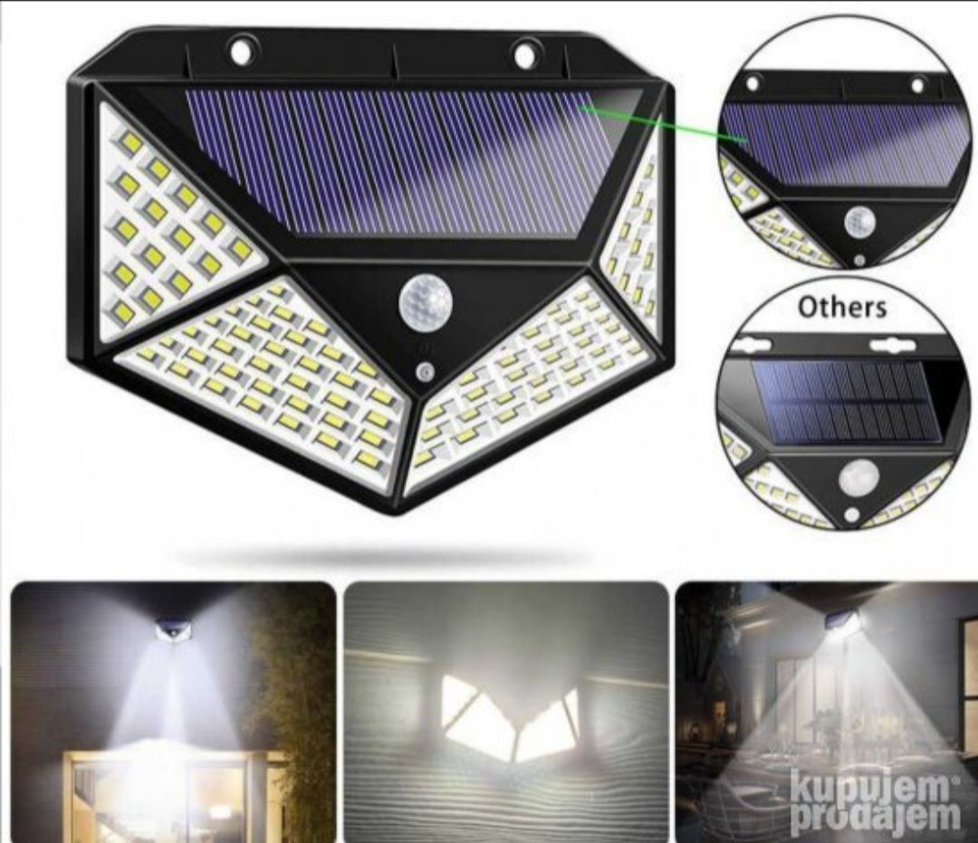 Solarni Reflektor 4 komada SOLARNA LAMPA 100 Dioda