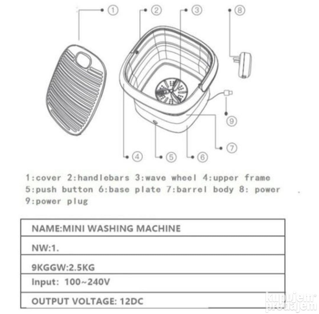 Mini Ves Masina 12V 220