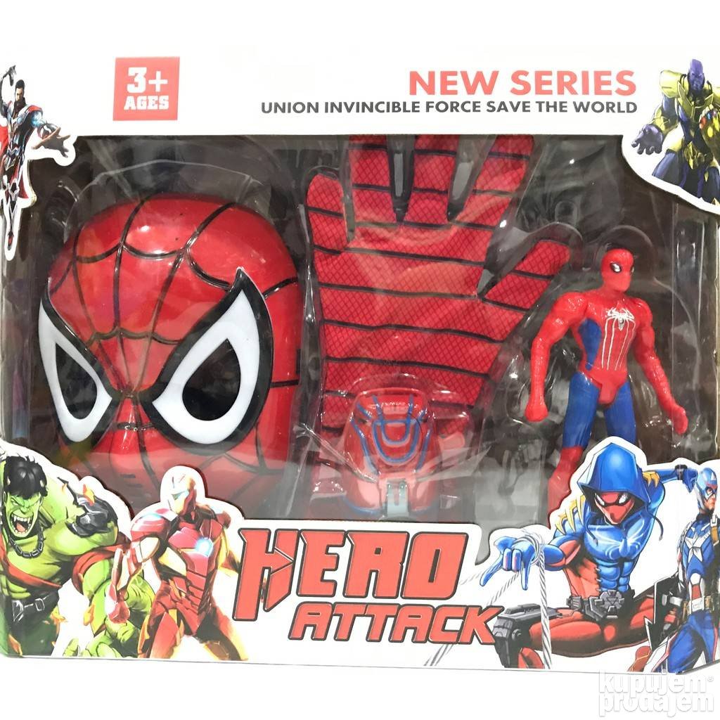 3u1 set Spidermen maska,rukavica,figurica - 3u1 set Spidermen maska,rukavica,figurica