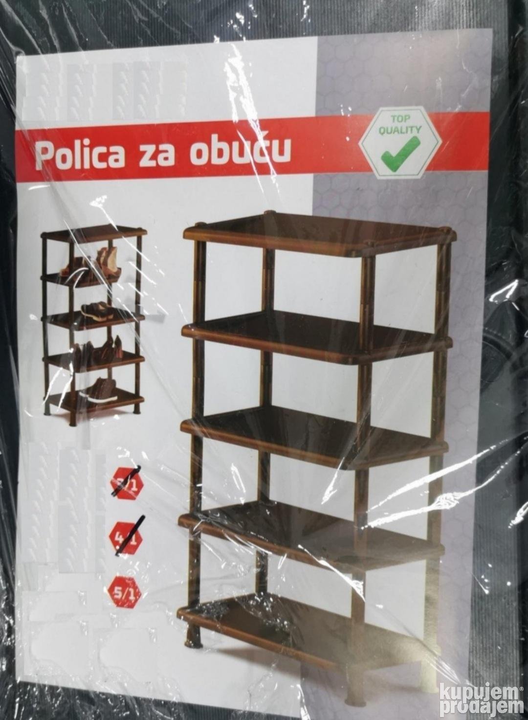 Polica za obucu 5 nivoa Stalak za obucu Cipelarnik