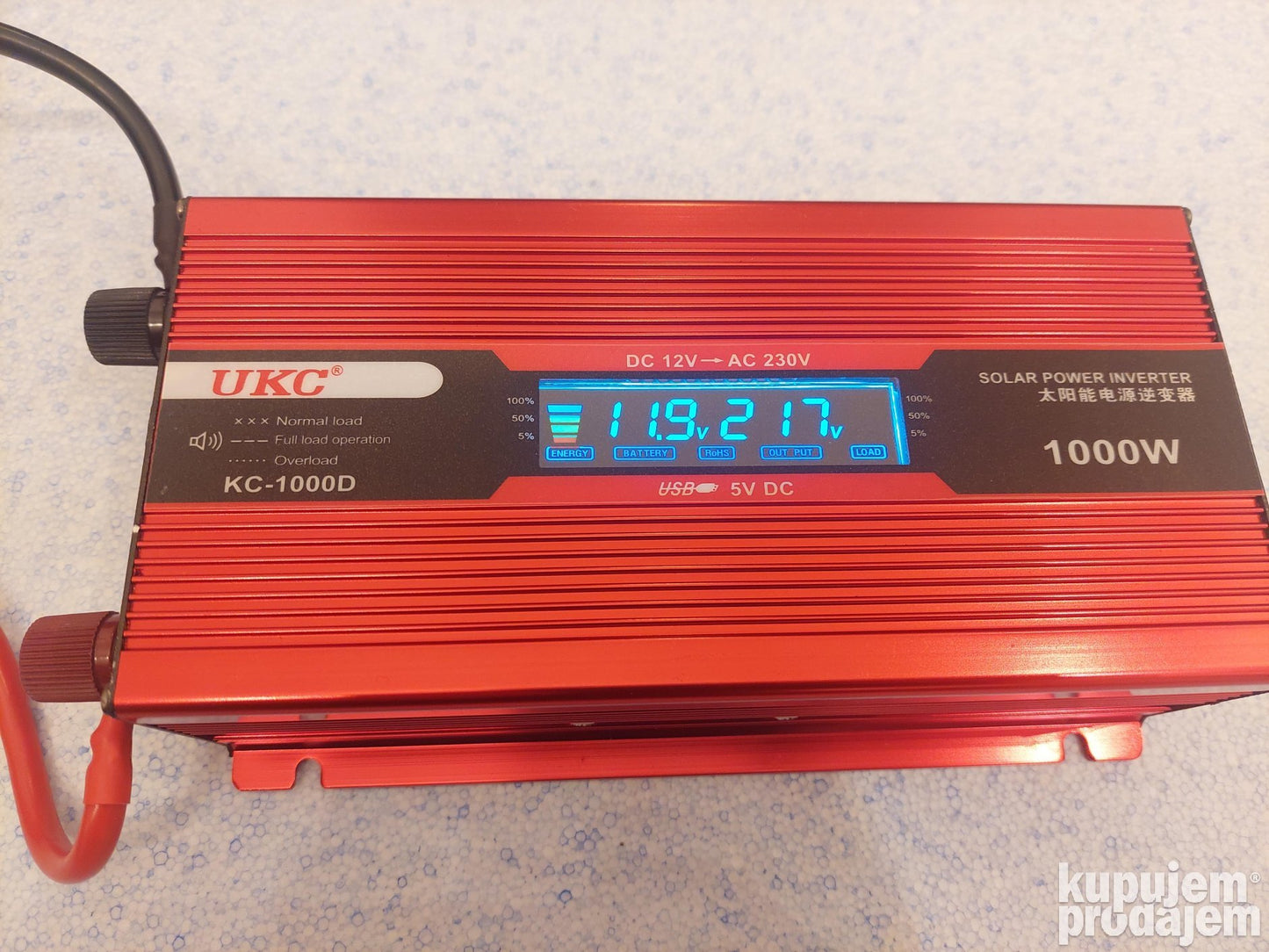 Inverter pretvarac struje sa akumulatora 12v na 220v 1000W - Inverter pretvarac struje sa akumulatora 12v na 220v 1000W