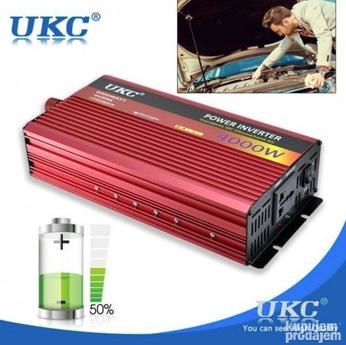 Inverter pretvarac struje / napona sa 12v na 220 v 4000W - Inverter pretvarac struje / napona sa 12v na 220 v 4000W