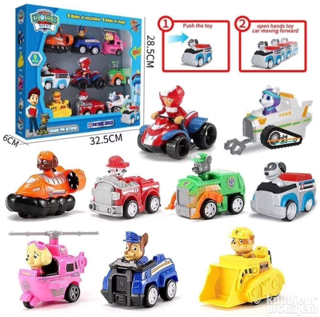 Patrolne šape Paw patrol set autića - Patrolne šape Paw patrol set autića