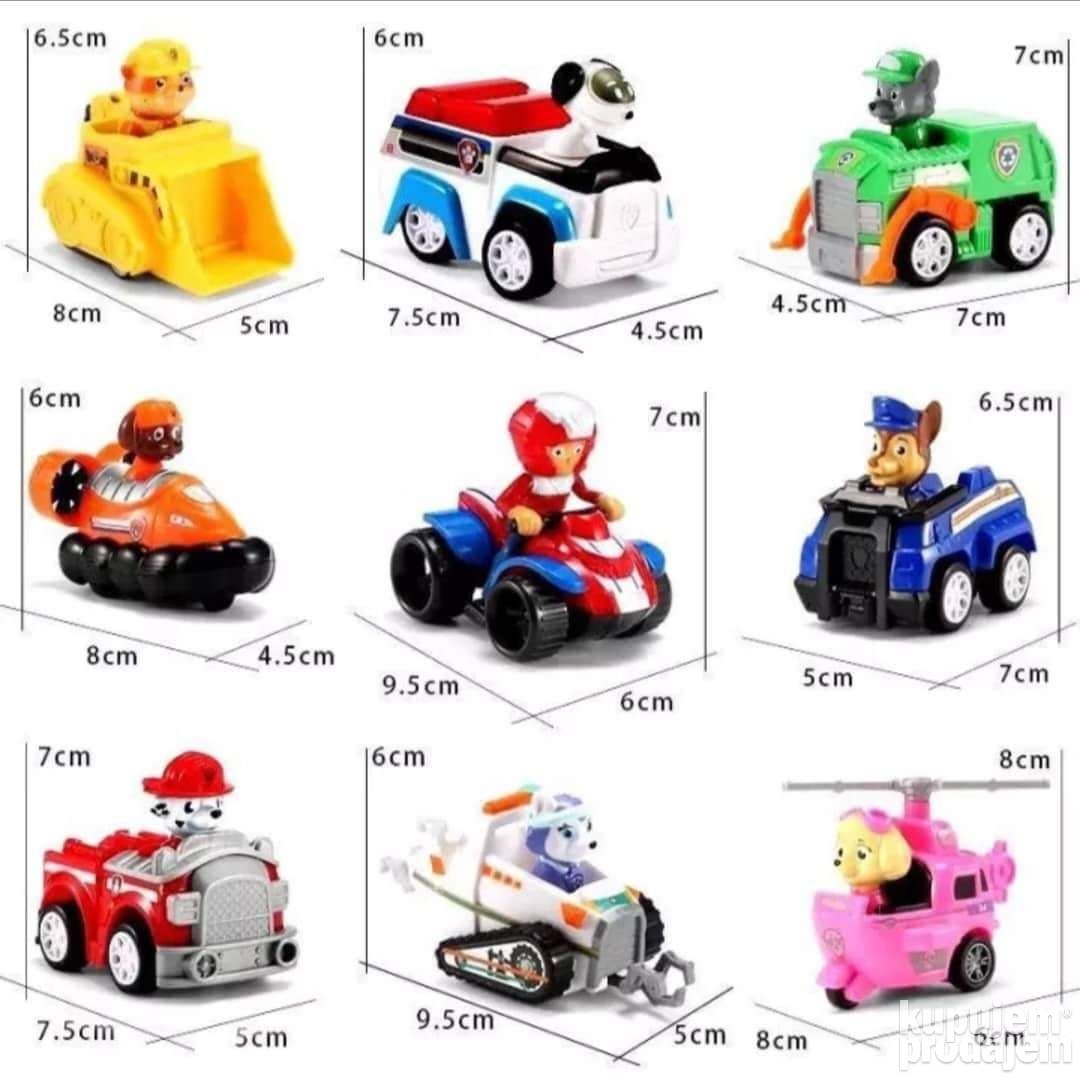 Patrolne šape Paw patrol set autića - Patrolne šape Paw patrol set autića