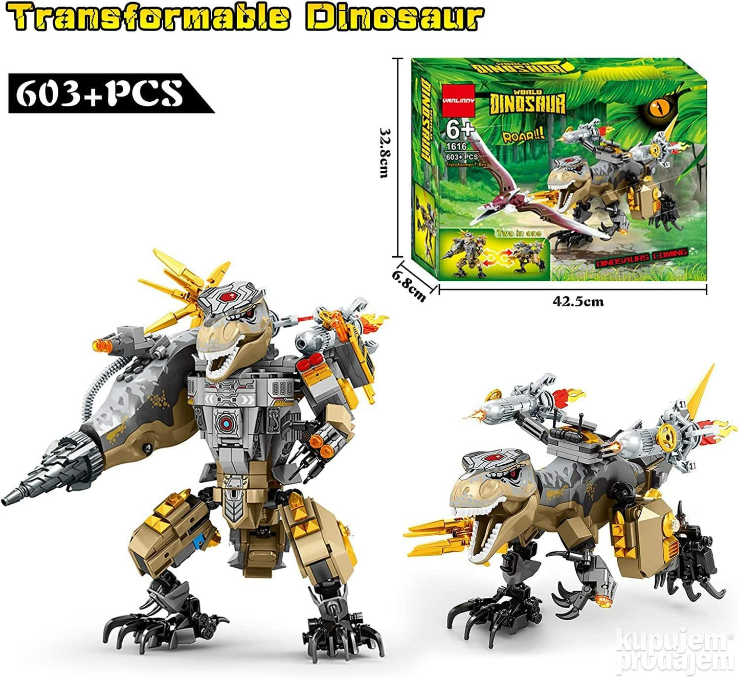 Kockice dinosaurus 603 delova