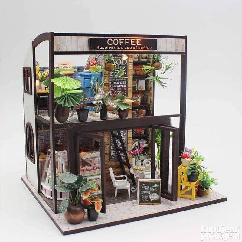 Mini kuca za lutkice Dekorativna kucica Coffee shop - Mini kuca za lutkice Dekorativna kucica Coffee shop