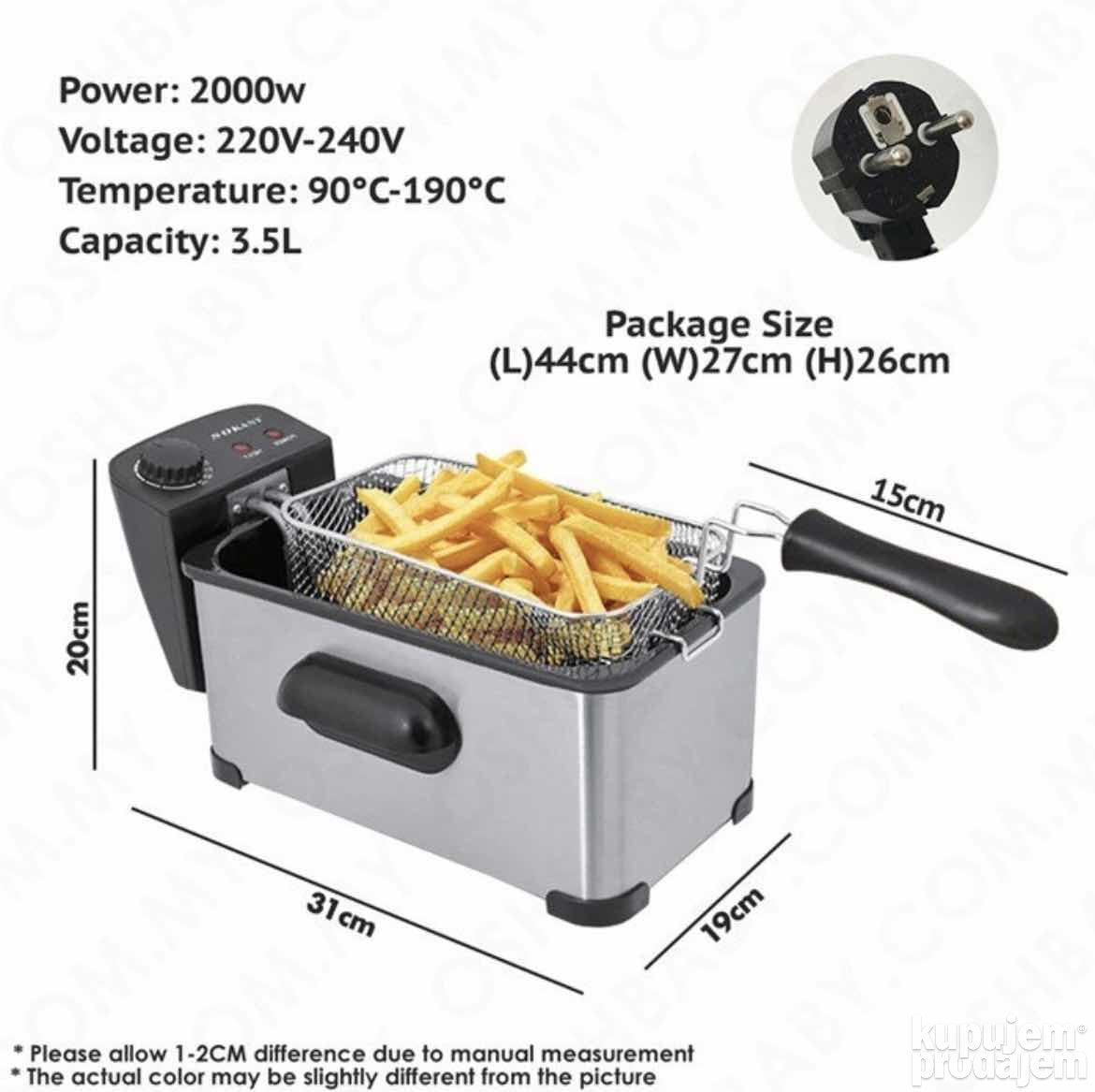 Friteza Električna friteza sa korpom 3.5 L - Friteza Električna friteza sa korpom 3.5 L