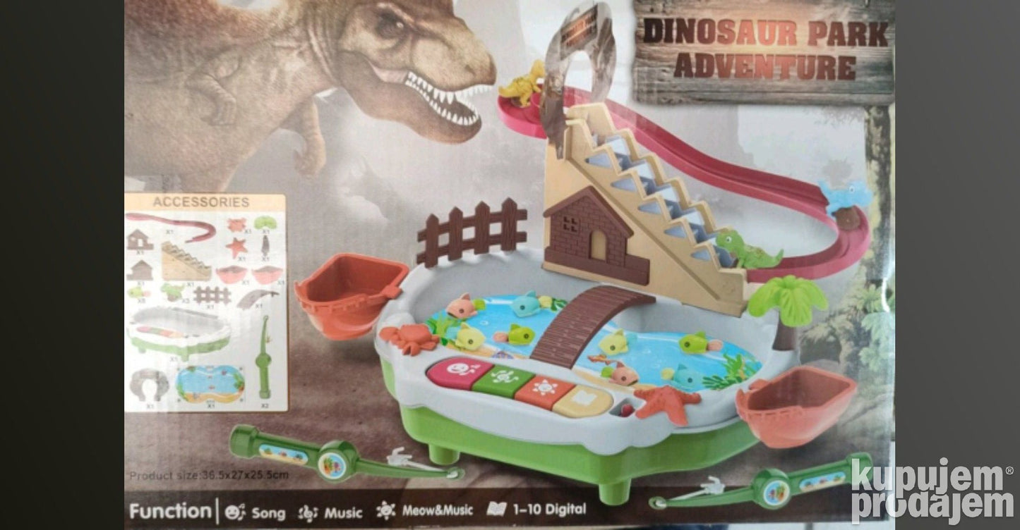 Dinosaurus upecaj ribu igra svetleca zvucna