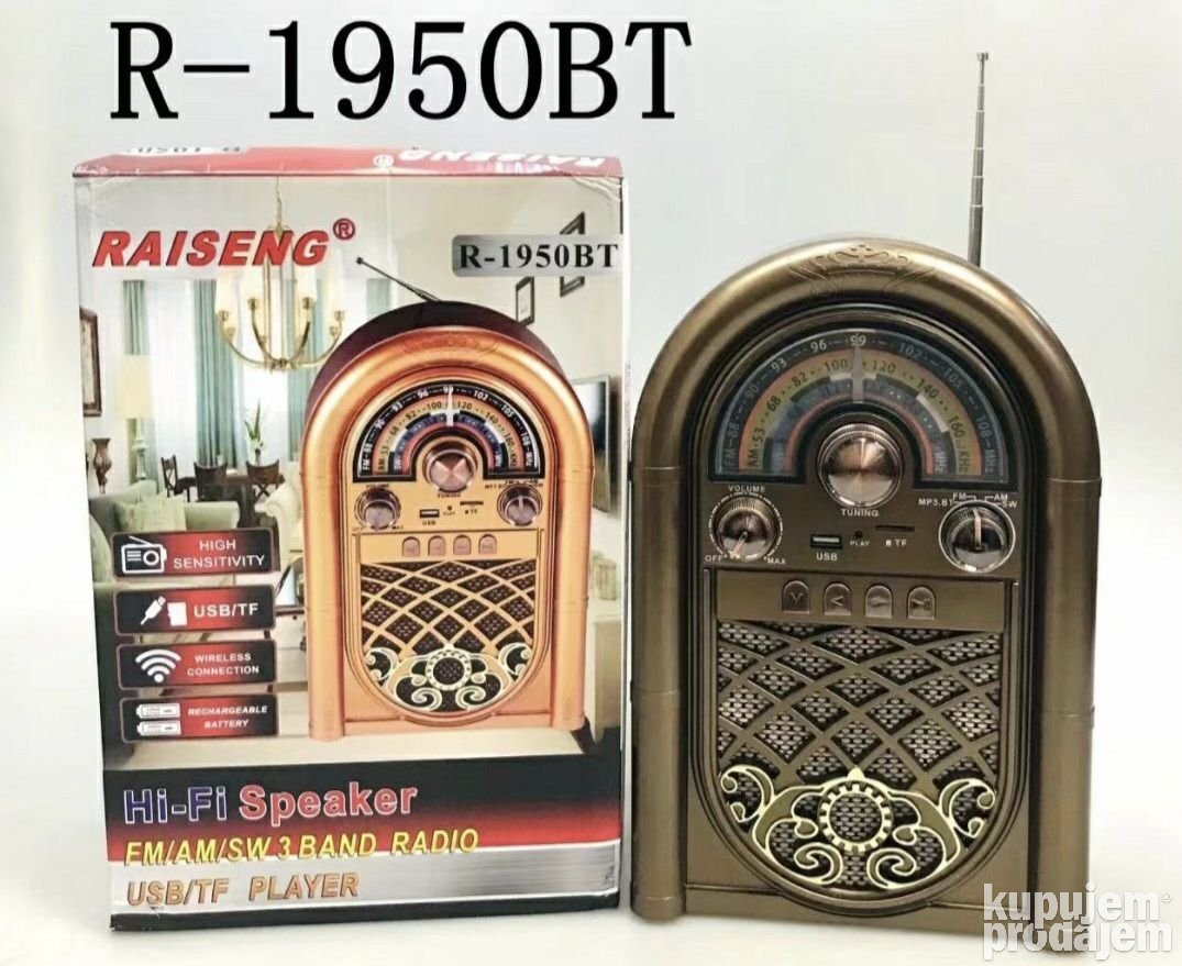 Retro Radio Bluetooth Radio USB R-1950 - Retro Radio Bluetooth Radio USB R-1950