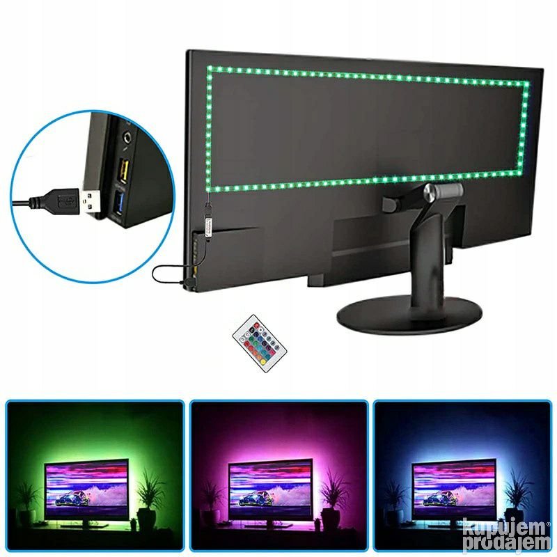 Led rgb traka 5 m na daljinski