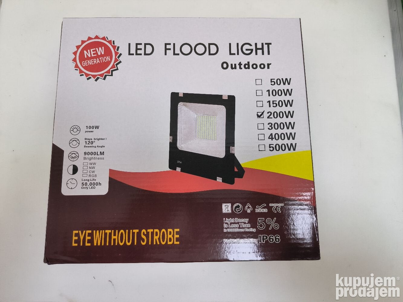 Reflektor LED Svetlo 200W QW