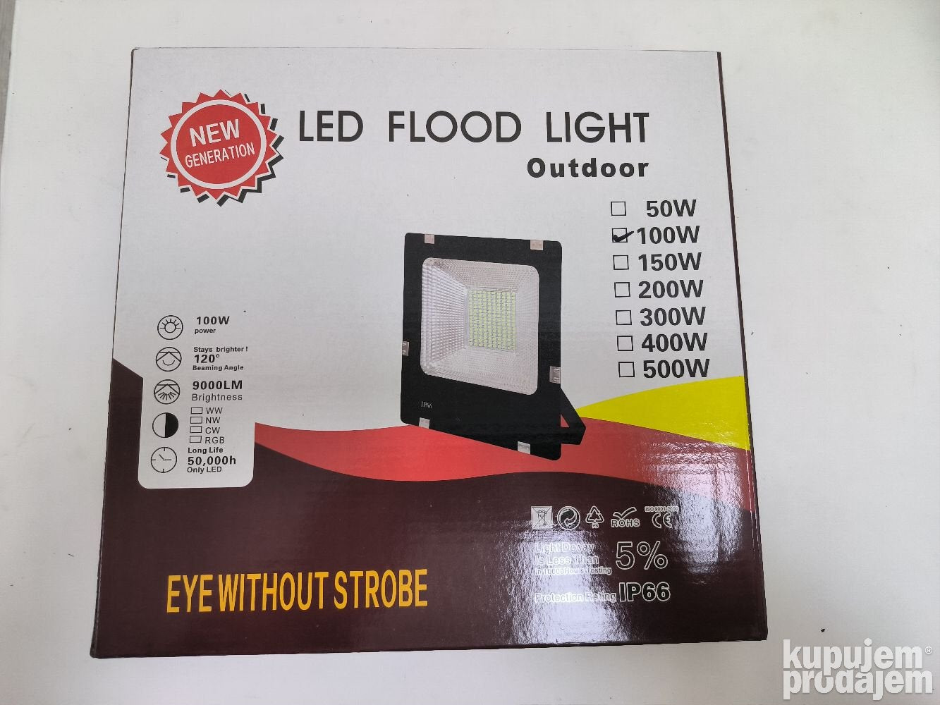 Reflektor LED Svetlo 100W QW