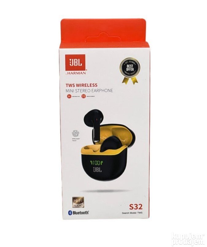 JBL TWS S32 bezicne bluetooth slusalice bubice - JBL TWS S32 bezicne bluetooth slusalice bubice