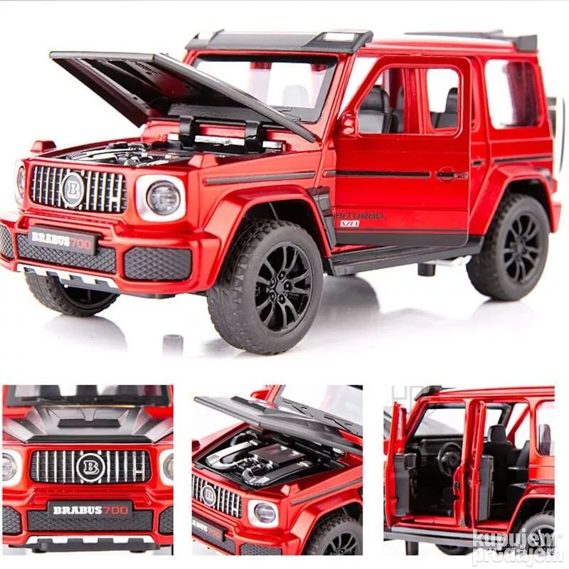 Mercedes Benz G700 Barabus Crveni 1/32