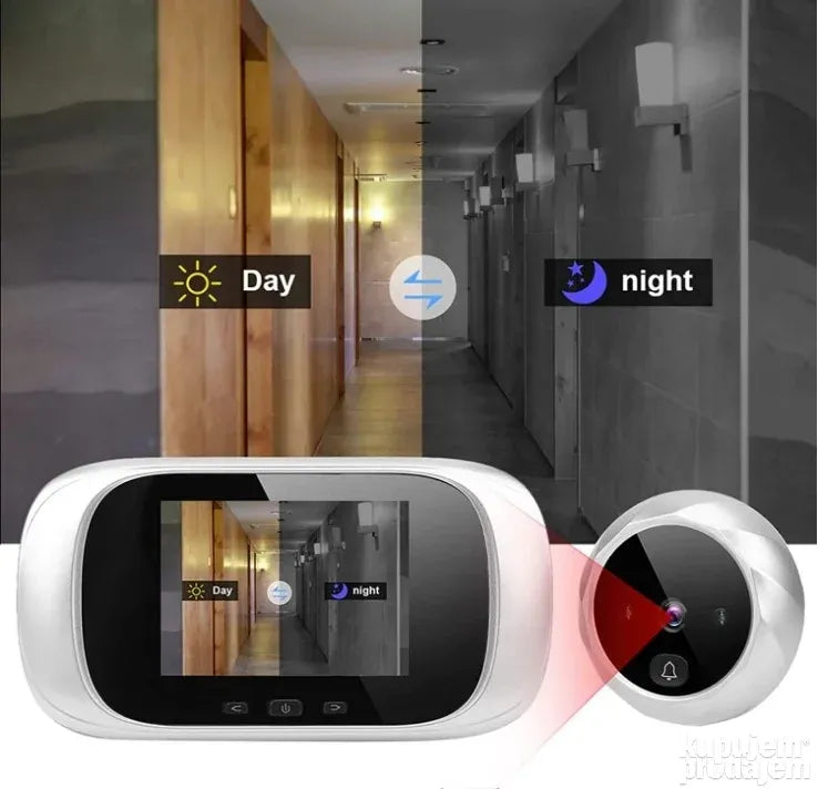 Spijunka kamera za vrata video zvono sa ekranom - Spijunka kamera za vrata video zvono sa ekranom