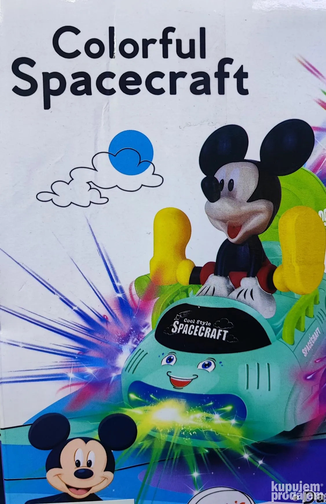 Mickey Mouse u sverlecem LED autu